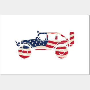 American Patriotic Off Road 4x4 Posters and Art